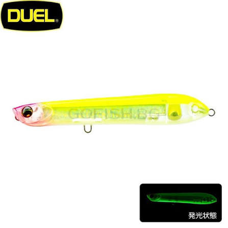 Lure Duel L-Blue Spit Pencil+ Treble Hooks #