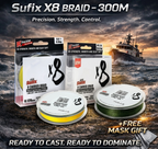 Sufix X8 Carrier Braid + Free Mask 🎁