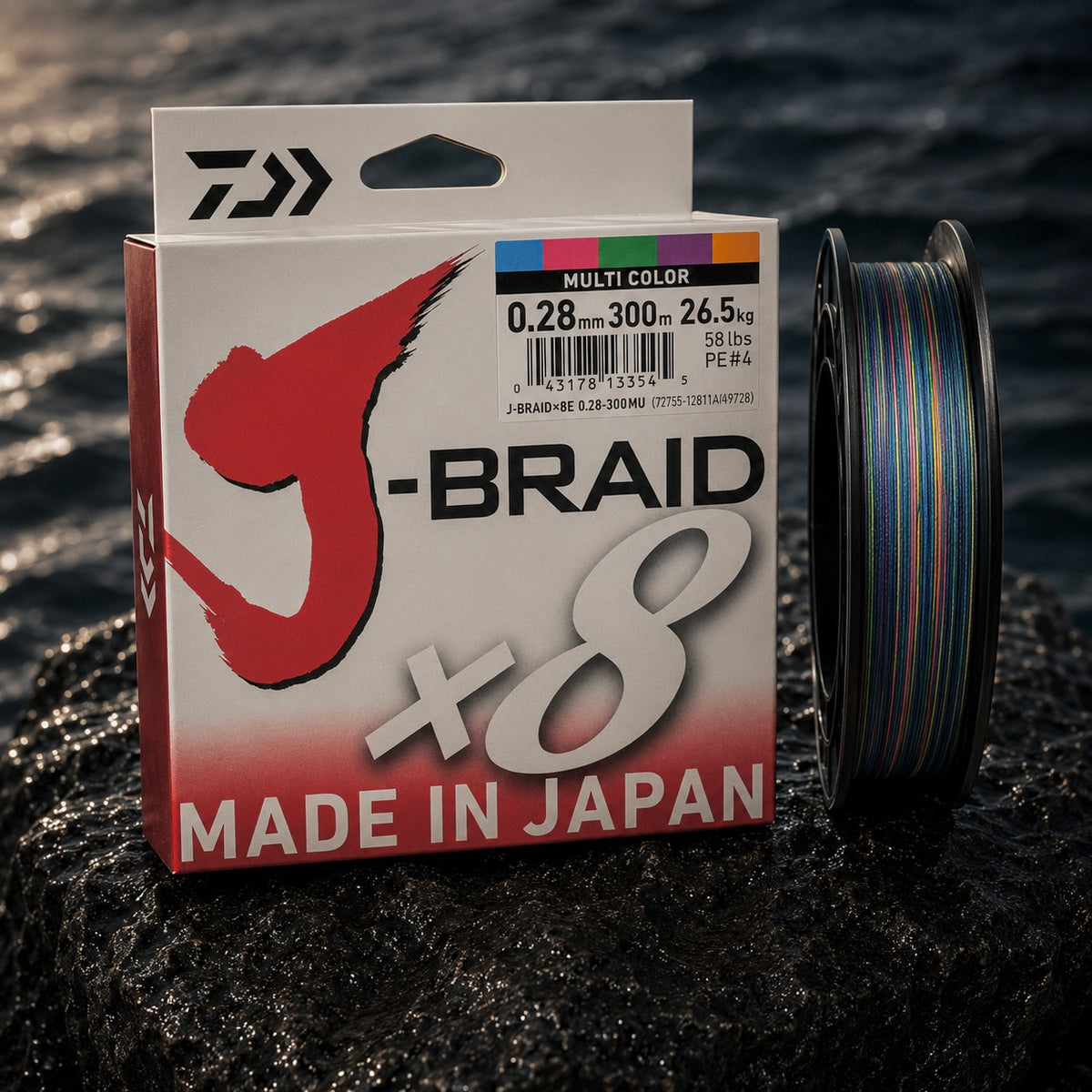 Daiwa J-Braid 58 lb – Multi Color