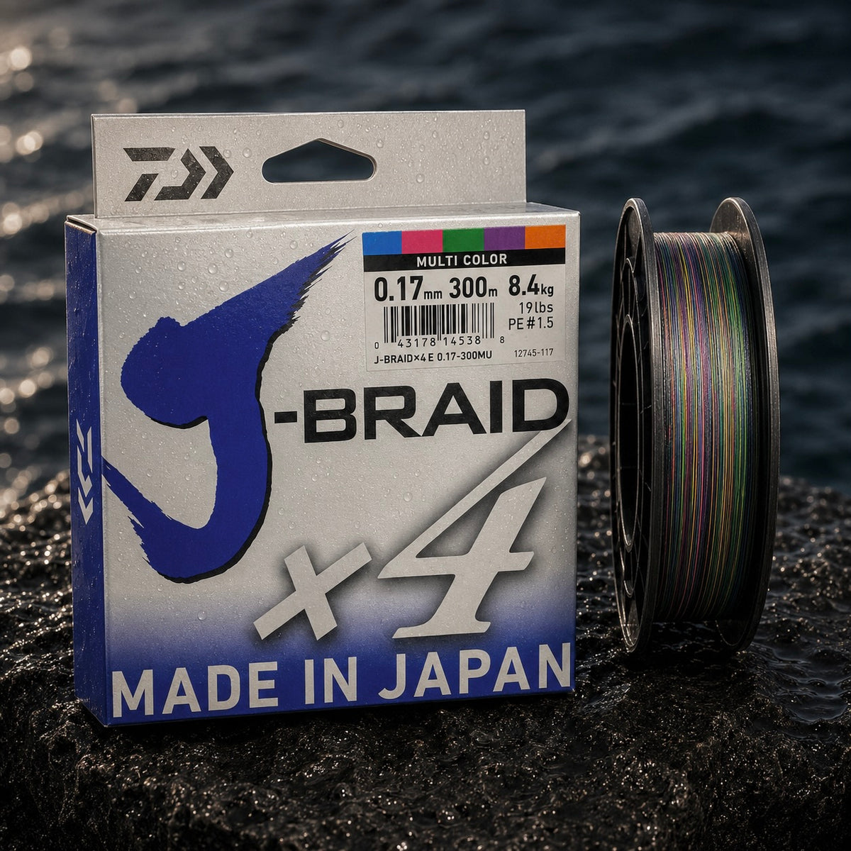 Daiwa J Braid x4 19LB - Multicolor