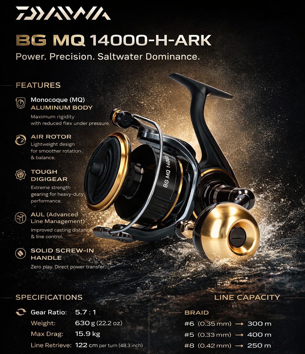 Daiwa BG MQ 14000 H ARK
