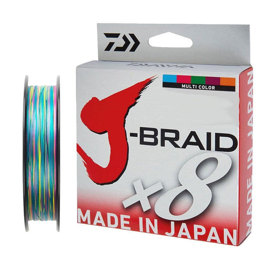 Daiwa J-Braid (37.5lb / 58lb / 103lb) – Multi Color #