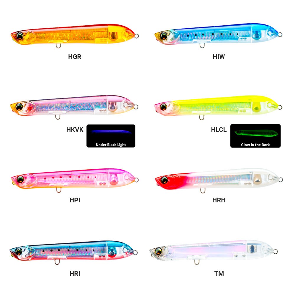 Lure Duel L-Blue Spit Pencil + Treble Hooks #